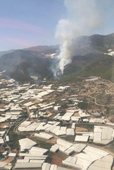 Mersin'de çıkan orman yangınına müdahale ediliyor