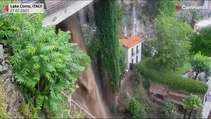 Lluvias torrenciales en el norte de Italia provocan importantes corrimientos de tierra