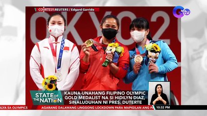 Olympic gold medalist Hidilyn Diaz arrives in the Philippines | SONA