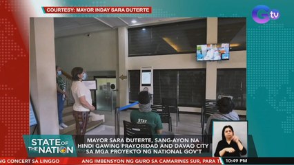 Mayor Sara, sang-ayon na 'di gawing prayoridad ang Davao City sa mga proyekto ng Nat'l gov't | SONA