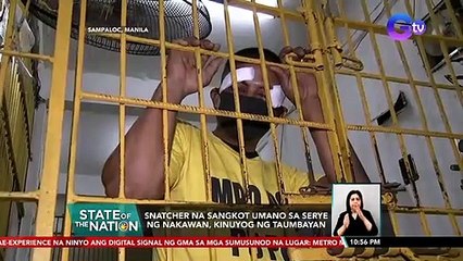 Snatcher na sangkot umano sa serye ng nakawan, kinuyog ng taumbayan | SONA