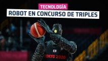 [CH] Primer robot en un concurso oficial de triples de baloncesto