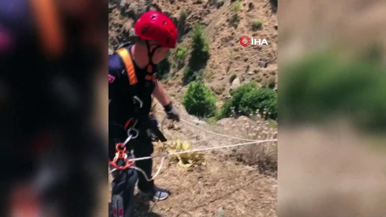 Manisa itfaiyesinden keçi operasyonu