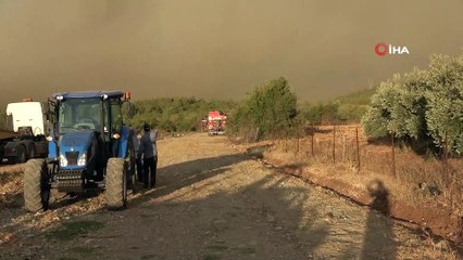 Yangın bölgesinde köylülerin tedirgin bekleyişi sürüyor