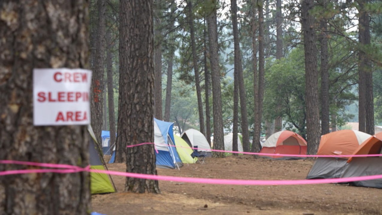 How firefighters live when deployed