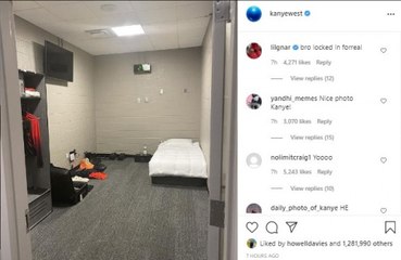 Kanye West has shown his Mercedes-Benz Stadium bedroom