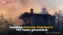 TRT Haber boşaltılan mahalleyi görüntüledi