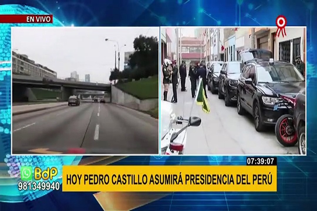 Presidente Sagasti y su Gabinete retornan a Palacio de Gobierno tras misa y Te Deum