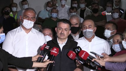 Bakan Pakdemirli: “Yangın maalesef kontrol altına alınmış değil”