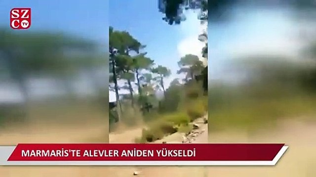 Marmaris yangınına yardım eden Azeri ekipler alevlerden zor kurtuldu
