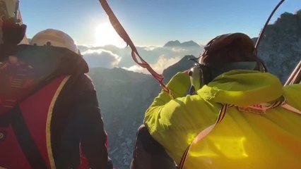 Vestiti da corsa sul ghiacciaio, allarme soccorritori