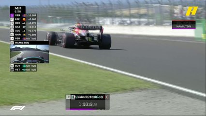 هاميلتون يتفوق على بوتاس وفيرشتابن في القسم الثالث من التجارب التأهيلية بهذه اللقطة