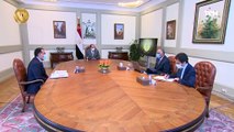 الرئيس السيسي يجتمع برئيس مجلس الوزراء ومحافظ البنك المركزي