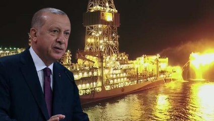 Tarihi anlar! Cumhurbaşkanı Erdoğan'ın katılımıyla Karadeniz'de bulunan doğal gaz yakıldı