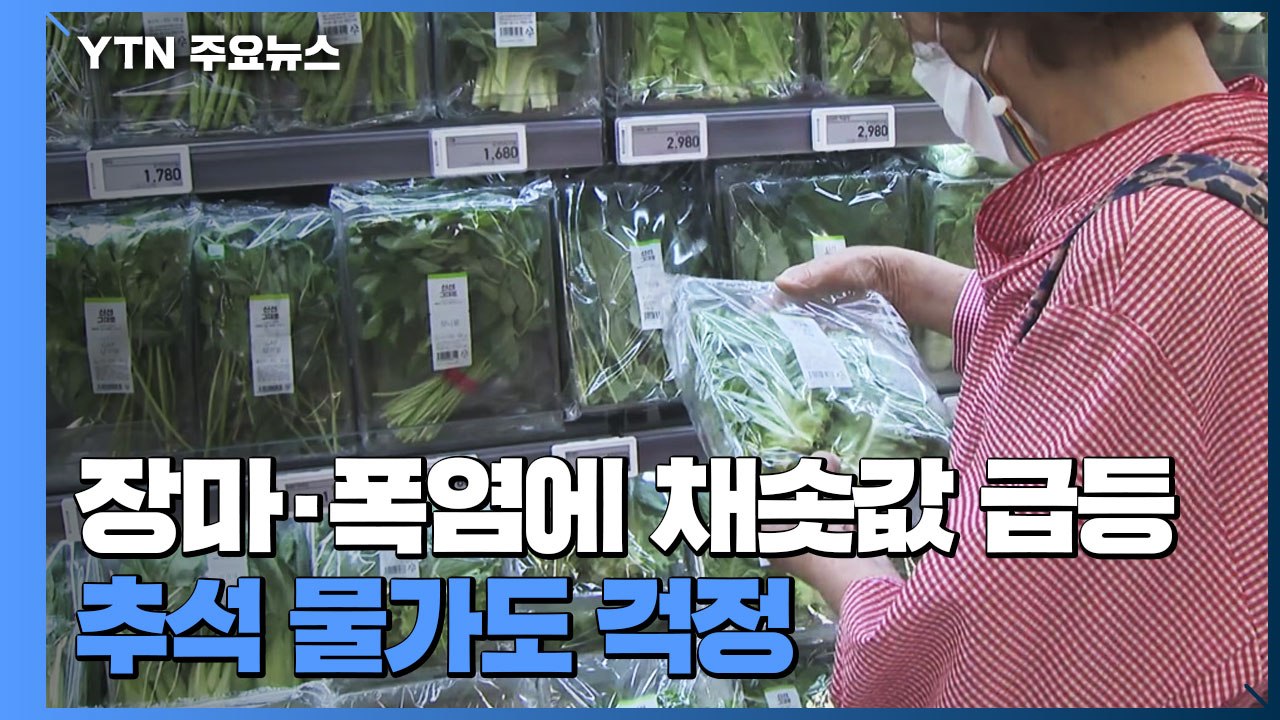 장마·폭염에 채솟값 급등...추석 물가도 걱정 / YTN
