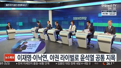 與주자들이 꼽은 야권 상대는?…윤석열·유승민·홍준표