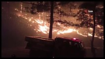 Mersin'in Aydıncık ilçesindeki orman yangını sürüyor