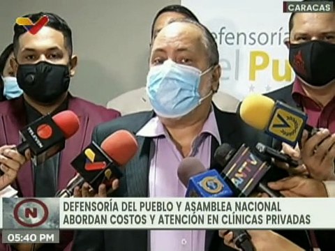 Defensoría del Pueblo y AN evalúan costos y atención en clínicas privadas del país