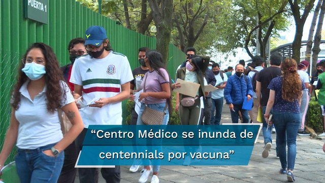 Con fila que parece interminable, se realiza segundo día de vacunación a jóvenes