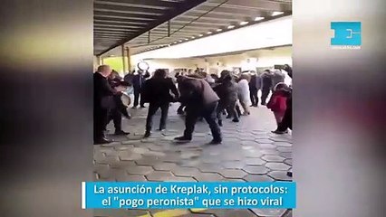 La asunción de Kreplak, sin protocolos: el "pogo peronista" que se hizo viral