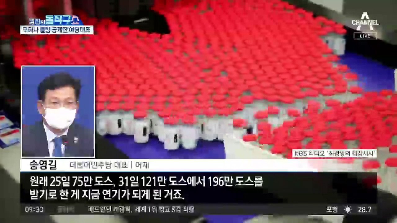 [핫플]송영길, ‘비밀협약’ 모더나 도입 물량 언급 논란