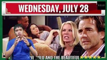 CBS The Bold and the Beautiful Spoilers Wednesday, July 28 - B&B 7-28-2021