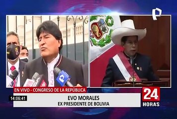 Evo Morales sobre Pedro Castillo: "Es importante garantizar esas grandes luchas"