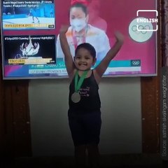 Viral Video Of Little Girl Imitating Weightlifter Mirabai Chanu’s Olympic Win