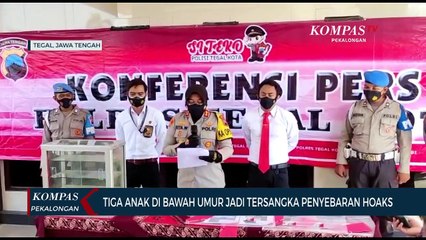 Tiga Anak di Bawah Umur Jadi Tersangka Penyebaran Berita Hoaks