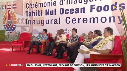 Emmanuel Macron enterre la ferme aquacole de Hao mais y implante le RSMA