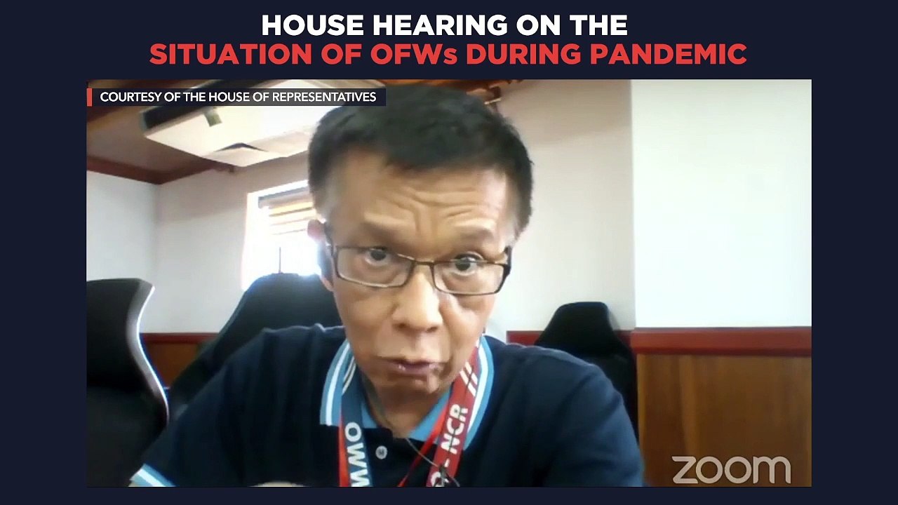 House hearing on situation of OFWs during COVID-19 pandemic