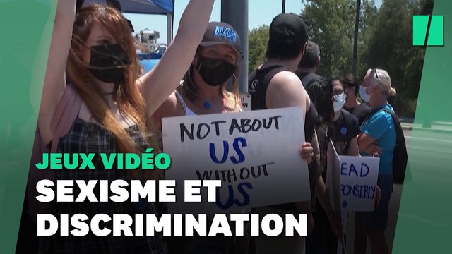 Devant Activision Blizzard, l'éditeur de Call of Duty, des employés manifestent contre le harcèlement et la discrimination