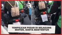 Demi Sang Istri, Suami Tempelkan Pesan di Belakang Motor, Isinya Menyentuh