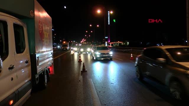 İSTANBUL-D-100 KARAYOLU'NDA AYNI YERDE İKİ AYRI KAZA: 2 YARALI