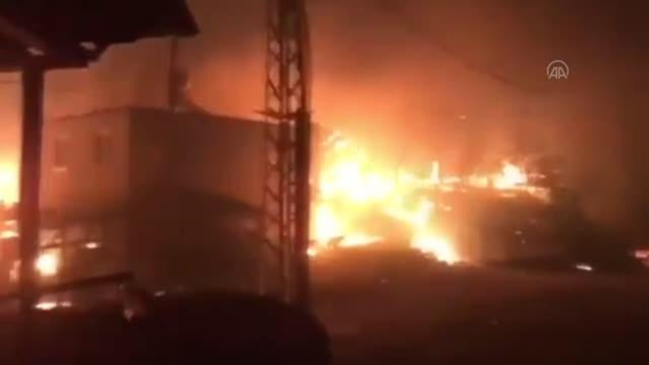 Kozan'da orman yangınına havadan ve karadan müdahale sürüyor (3)