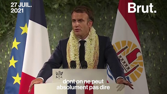 Emmanuel Macron reconnaît une dette de la France envers la Polynésie