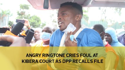 Angry Ringtone cries foul at Kibera court as DPP recalls file