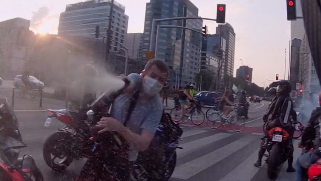 Man Attacks Group Of Motorcyclists