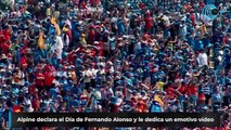 Alpine declara el Día de Fernando Alonso y le dedica un emotivo vídeo