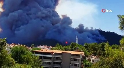 Video herunterladen: Bir orman yangını daha! Bu sefer de Marmaris yanıyor