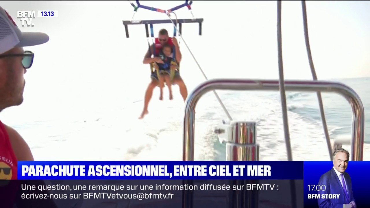 C'est les vacances: entre ciel et mer avec le parachute ascensionnel