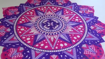 Boyamayla başladı, mandala sanatçısı oldu