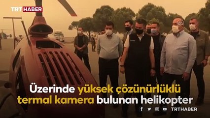 Orman yangınlarıyla mücadelede insansız helikopter kullanıldı