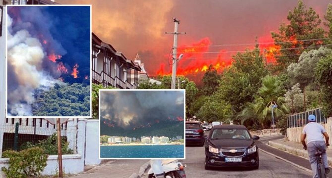 Yangın kâbusu! Şimdi de Marmaris yanıyor: Alevler yerleşim yerine kadar yaklaştı