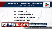 Palasyo, tiniyak na maaari pang i-apela ang quarantine classifications na ipatutupad sa Agosto; P1-K ayuda kada tao at P4-K sa bawat pamilya sa ECQ areas, aprubado na ni Pres. Duterte