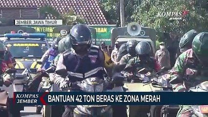 Pemkab Jember Distribusikan Bantuan Beras ke Warga di Zona Merah