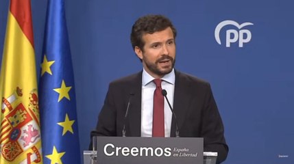 Pablo Casado: "El problema es Sánchez. España nos echa de menos"