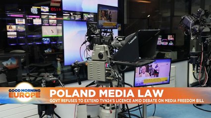 Poland: Media freedom fears as TVN24's licence extension is suspended