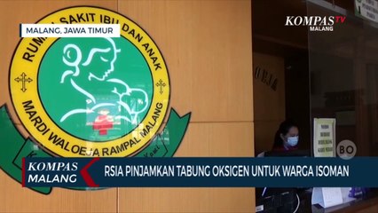 RSIA Mawar Malang Pinjamkan Tabung Oksigen Untuk Warga Isoman