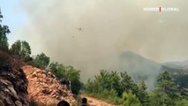Antalya'nın iki ilçesinde daha orman yangını